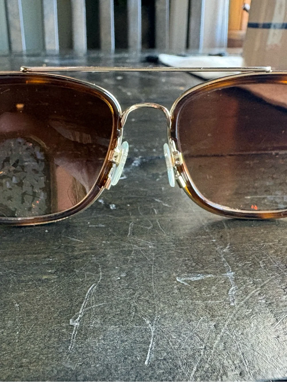 RARE Burberry Womens Pilot Sunglasses Havana Brown Gradient